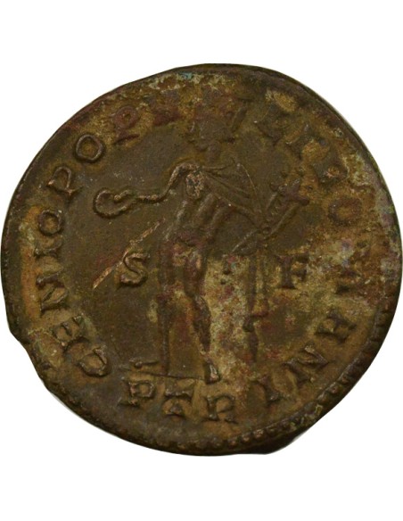 Rome Empire Galère Génie 1 ae Cuivre 303-305 Trèves