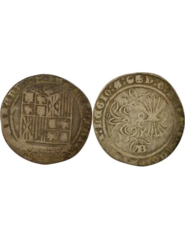 Espagne Ferdinand & Isabelle Ferdinand & Isabelle - Real Argent - 1497 / 1520 B Burgos 1 real Argent 1497-1520 Burgos