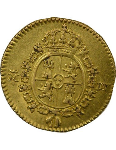 Espagne Charles III d'Espagne 3e Type 1/2 escudo Or 1786 AI Madrid