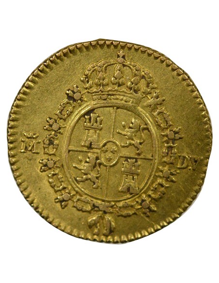 Espagne Charles III d'Espagne 3e Type 1/2 escudo Or 1786 AI Madrid