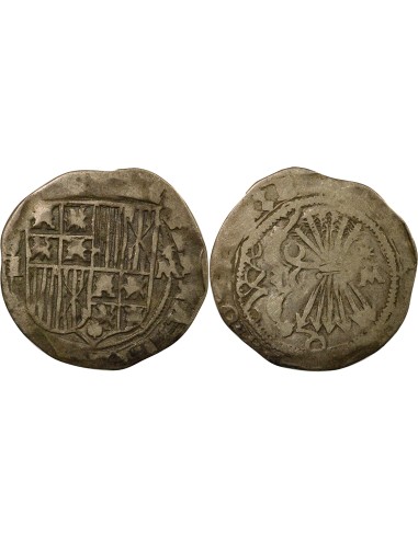 Espagne Ferdinand & Isabelle Ferdinand & Isabelle - Real Argent - 1557 / 1566 T Tolède 1 real Argent 1557-1566 Tolède