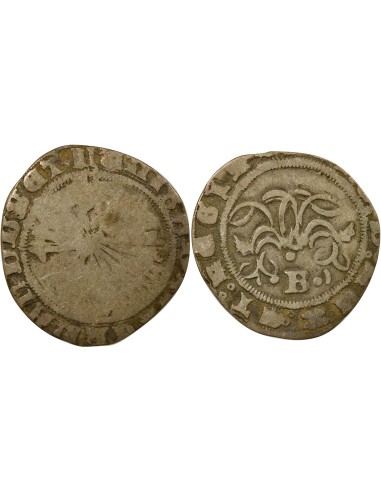 Espagne Ferdinand & Isabelle Ferdinand & Isabelle - 1/2 Real Argent - 1520 / 1525 B Burgos 1/2 real Argent 1520-1525 Burgos
