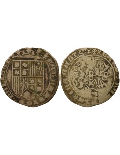 Espagne Ferdinand & Isabelle Ferdinand & Isabelle - Real Argent - 1520 / 1525 B Burgos 1 real Argent 1520-1525 Burgos