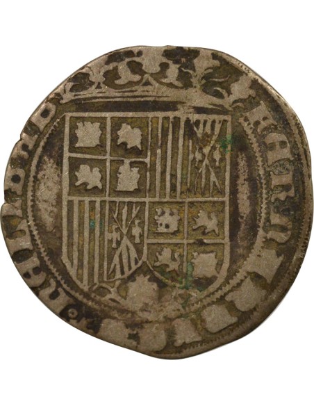 Espagne Ferdinand & Isabelle Ferdinand & Isabelle - Real Argent - 1520 / 1525 B Burgos 1 real Argent 1520-1525 Burgos