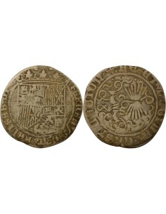 Espagne Ferdinand & Isabelle Ferdinand & Isabelle - Real Argent - 1530 / 1540 S Séville 1 real Argent 1530-1540 S Séville