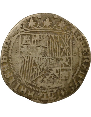 Espagne Ferdinand & Isabelle Ferdinand & Isabelle - Real Argent - 1530 / 1540 S Séville 1 real Argent 1530-1540 S Séville