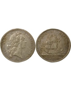 Louis XV Chambre de Commerce de la Rochelle 1 jeton Argent