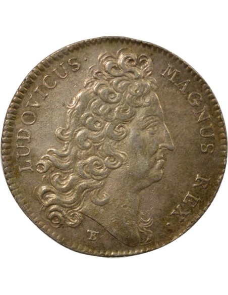 Louis XIV Trésor Royal 1 jeton Argent 1711