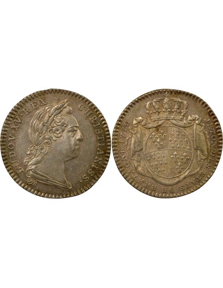 Louis XV Etats de Bretagne Argent 1770