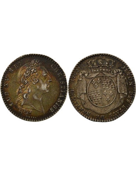 Louis XV Etats de Bretagne Argent 1762