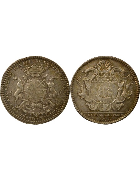 Nicolas Lambert Prévôt de Paris 1 jeton Argent 1725