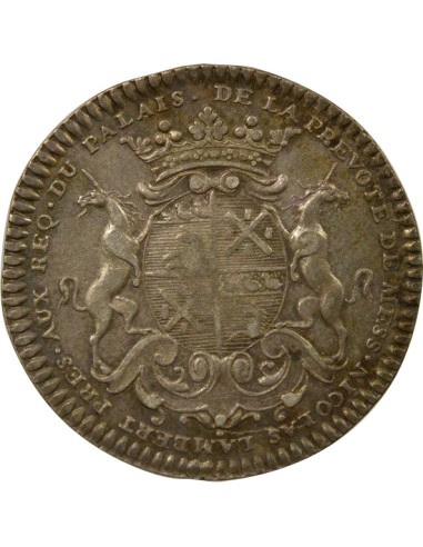 Nicolas Lambert Prévôt de Paris 1 jeton Argent 1725