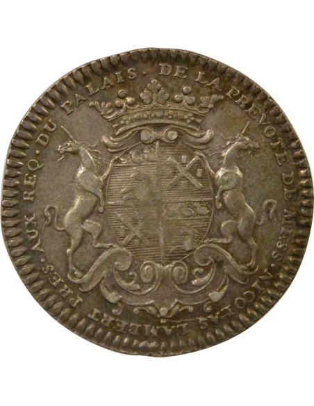 Nicolas Lambert Prévôt de Paris 1 jeton Argent 1725
