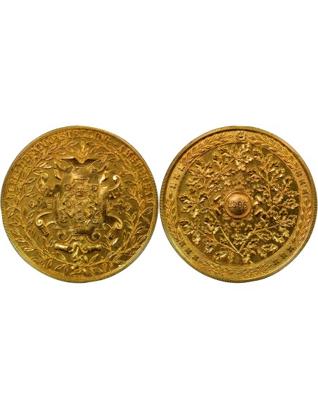 Pays-Bas Exposition Internationale d'Amsterdam 1 médaille Cuivre Doré 1895