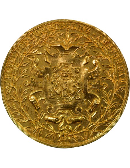 Pays-Bas Exposition Internationale d'Amsterdam 1 médaille Cuivre Doré 1895