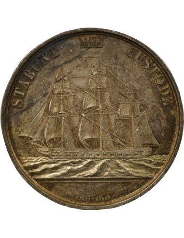 Compagnie d'Assurances Maritimes de Bordeaux 1 jeton Argent 1859 (1859-1860)