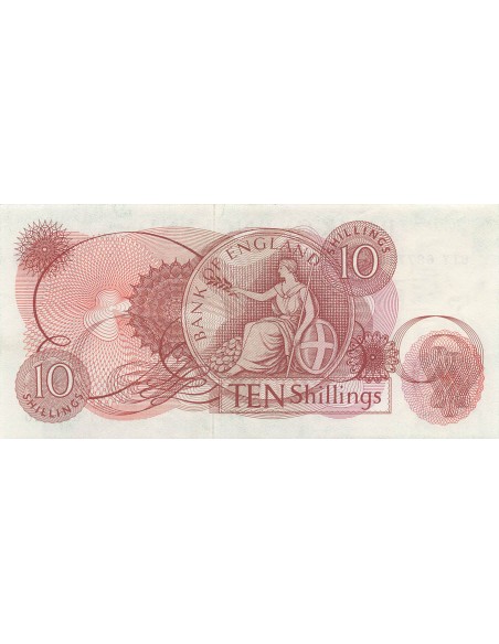 Reine d'Angleterre et du Commonwealth 10 Shillings - ND (1966-70) - P.373c 10 shillings 1966