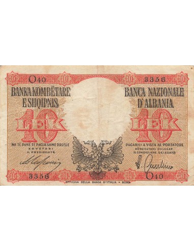 Albanie 10 Lek - ND (1940) - P.11 10 lek 1940