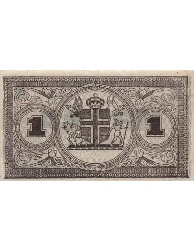 Islande 1 Krona - 1941 - Brun - P.22f 1 krona 1941