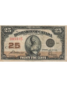 Canada 25 Cents - Britannia - 02-07-1923 - P.11b 25 cents 1923