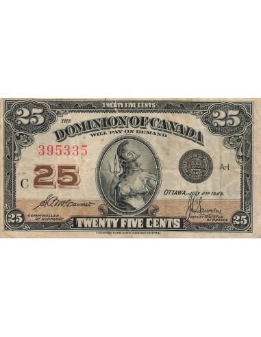 Canada 25 Cents - Britannia - 02-07-1923 - P.11b 25 cents 1923