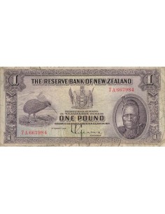 Nouvelle-Zélande 1 Pound - Tawhiao - 01-08-1934 - P.155 1 pound 1934