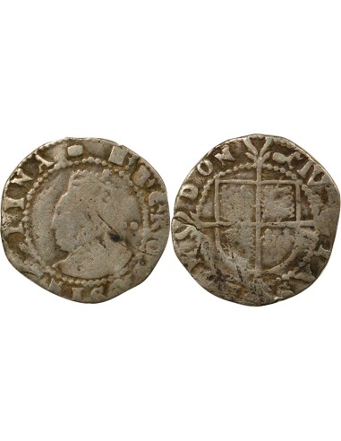 Angleterre Elisabeth I 6e Emission 1/2 groat Argent 1592-1595 Londres