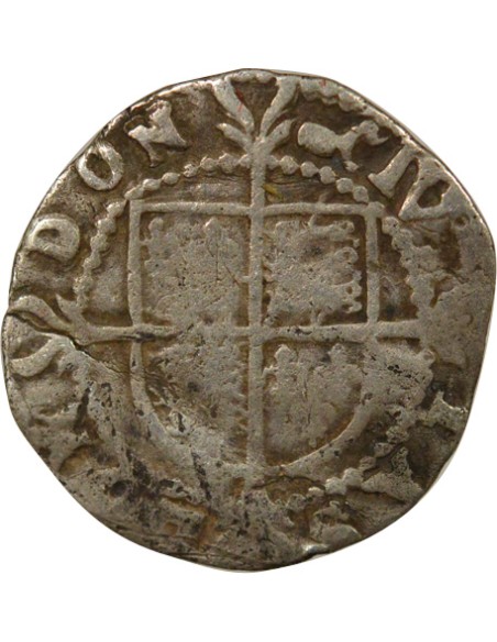 Angleterre Elisabeth I 6e Emission 1/2 groat Argent 1592-1595 Londres