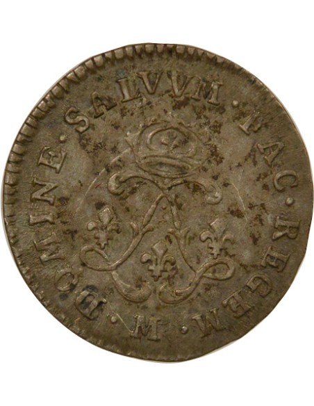 Louis XIV aux Deux L 4 sols Argent 1692 M Toulouse