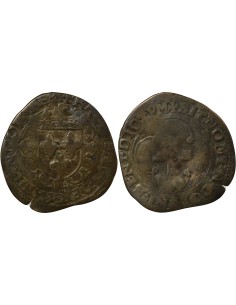 François Ier A la Croisette 1 douzain Billon 1541-1547 E Tours