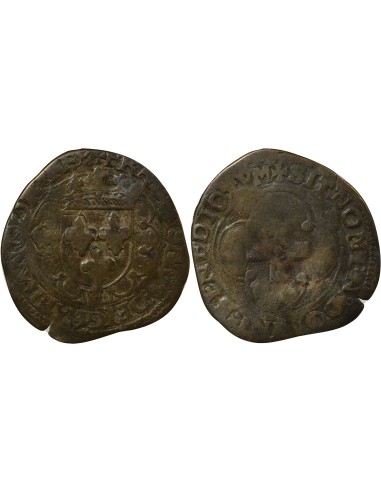 François Ier A la Croisette 1 douzain Billon 1541-1547 E Tours