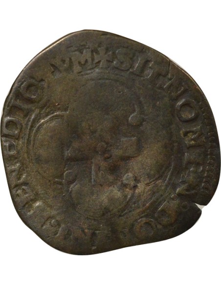 François Ier A la Croisette 1 douzain Billon 1541-1547 E Tours