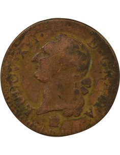 Louis XVI A l'Ecu 1 sol Cuivre 1784 K Bordeaux 2