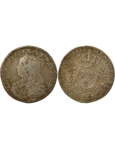 Louis XV au Buste Habillé 1/10 ecu Argent 1731 A - Paris