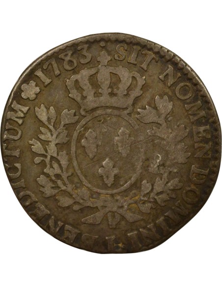 Louis XVI au Buste Habillé 1/2 écu Argent 1783 L Bayonne
