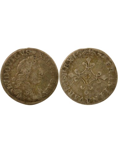 Louis XIV des Traitants 4 sols Argent 1676 Vimy