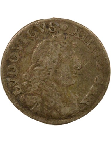 Louis XIV des Traitants 4 sols Argent 1676 Vimy