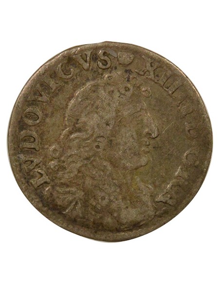 Louis XIV des Traitants 4 sols Argent 1676 Vimy