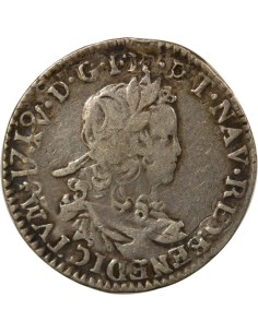 Louis XV De France 1/6 ecu Argent 1720-1722 N Montpellier 2