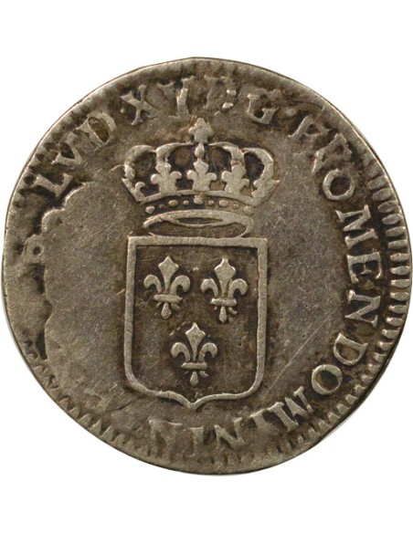 Louis XV De France 1/6 ecu Argent 1720-1722 N Montpellier