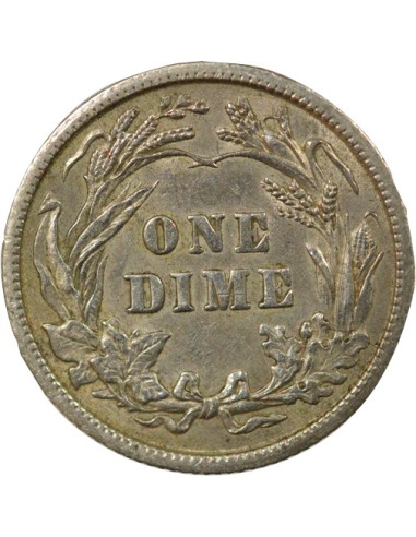 Etats Unis d'Amérique Barber 1 dime Argent 1907 Philadelphie