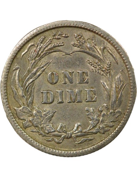 Etats Unis d'Amérique Barber 1 dime Argent 1907 Philadelphie