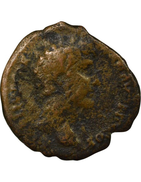 Rome Empire Marc Aurèle Instruments Pontificaux 1 as Bronze 142 R Rome