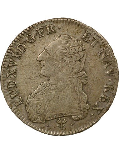 Louis XVI au Buste Habillé 1 écu Argent 1786 L Bayonne