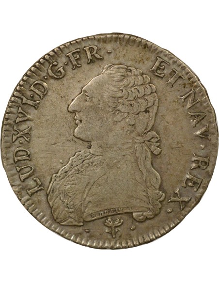 Louis XVI au Buste Habillé 1 écu Argent 1786 L Bayonne