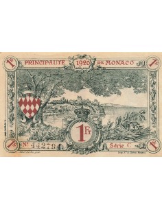 Monaco 1 Franc - 1920 - Série C - P.5 1 franc 1920