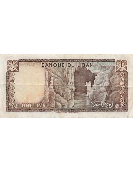 Liban 1 Livre - 1973 - P61b 1 livre 1973