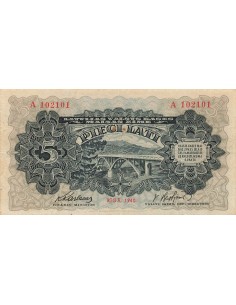 Lettonie 5 Lati - 1940 - P.34a 5 lati 1940