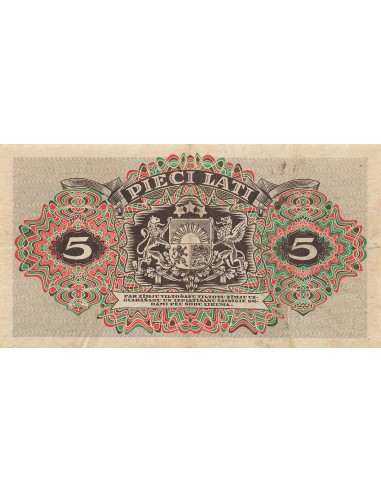 Lettonie 5 Lati - 1940 - P.34a 5 lati 1940