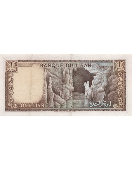Liban 1 Livre - 1964 - P61a 1 livre 1964